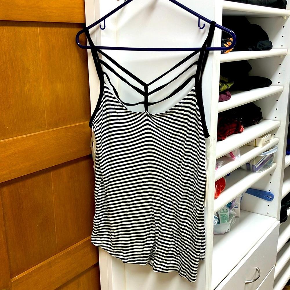 (3 for $15) Striped, strappy tank